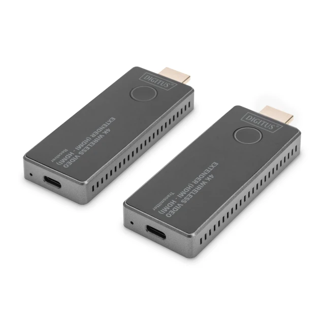 Бездротовий відеоекстендер Digitus DS-55323 4K HDMI - HDMI 30 м Black/Silver (4016032491194)