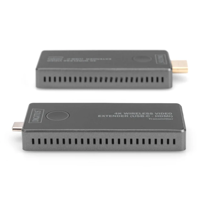 Бездротовий відеоекстендер Digitus DS-55324 4K USB-C - HDMI 30 м Black/Silver (4016032491200)