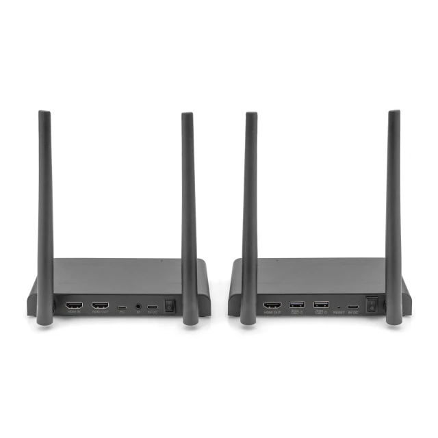 Бездротовий Digitus HDMI KVM екстендер DS-55328 4K 150 м Black (4016032491248)