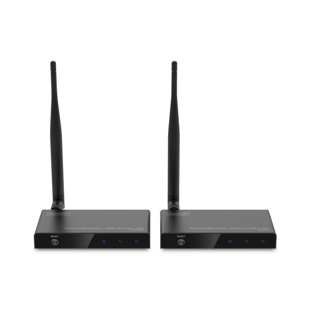 Комплект бездротового подовжувача Digitus HDMI DS-55346 1x4 100 м Black (4016032496618)