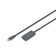 Кабель-удлинитель Digitus USB-C – USB-A активный USB 3.2 Gen1 5G (4016032497400)