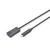 Кабель-подовжувач Digitus USB-C — USB-A 3.2 Gen2 10 Гбіт/с активний DA-73113 (4016032497431)