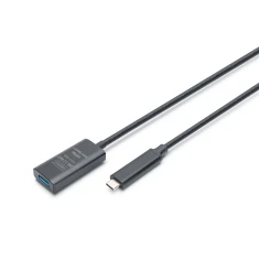 Кабель-удлинитель Digitus USB-C — USB-A 3.2 Gen2 10 Гбит/с активный DA-73113 (4016032497431)