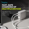 Мережевий зарядний пристрій Digitus GaN 140 Вт 3x USB-C + 1x USB-A White (4016032505853)