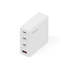 Мережевий зарядний пристрій Digitus GaN 140 Вт 3x USB-C + 1x USB-A White (4016032505853)