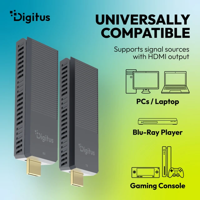Бездротовий подовжувач Digitus HDMI DS-55359 4K 150 м (4016032507383)
