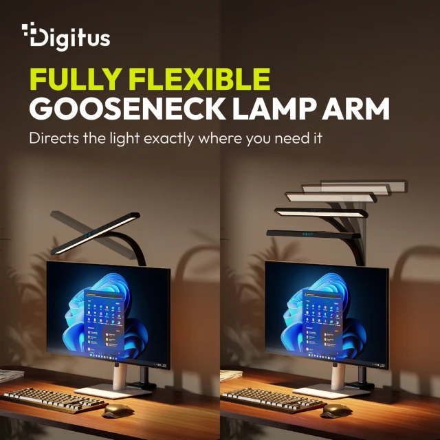 Настільна Digitus LED-лампа DA-90490 50 см 1025 lm 7 Вт Black (4016032508403)