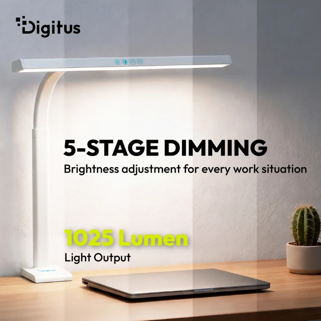 Настільна Digitus LED-лампа 50 см 1025 lm 7 Вт White (4016032508410)
