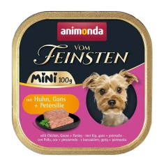 Влажный корм для собак Animonda Vom Feinsten Mini с курицей, гусем и петрушкой 100 г (4017721823593)
