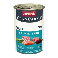Влажный корм для собак Animonda GranCarno Adult с лососем и шпинатом 400 г (4017721824767)