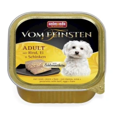 Влажный корм для собак Animonda Vom Feinsten Adult с говядиной, яйцами и ветчиной 150 г (4017721826679)