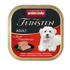 Влажный корм для собак Animonda Vom Feinsten Classic с говядиной и сердцами индейки 150 г (4017721829663)