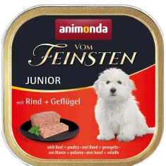 Влажный корм для щенков Animonda Vom Feinsten Junior с говядиной и птицей 150 г (4017721829724)