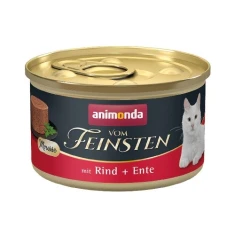 Вологий корм для котів Animonda Vom Feinsten з яловичиною та качкою 85 г (4017721830355)