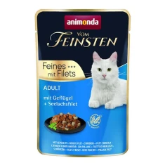 Пауч для кошек Animonda Vom Feinsten Adult с птицей и филе минтая 85 г (4017721830614)