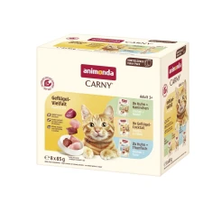 Вологий корм для котів Animonda Carny Vielfalt мікс з птиці 8 шт x 85 г (4017721830713)