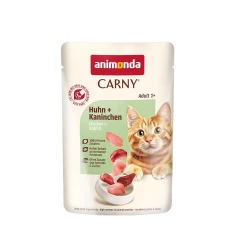 Вологий корм для котів Animonda Carny Adult з куркою та кроликом 85 г (4017721830836)
