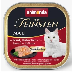 Влажный корм для кошек Animonda Vom Feinsten Classic с говядиной, курицей и травами 100 г (4017721832649)