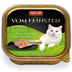 Влажный корм для кошек Animonda Vom Feinsten Classic с индейкой, курицей и травами 100 г (4017721832656)