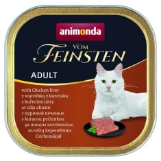 Вологий корм для котів Animonda Vom Feinsten Classic з печінкою птиці 100 г (4017721833042)