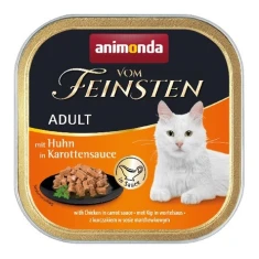 Вологий корм для котів Animonda Vom Feinsten Classic з куркою в морквяному соусі 100 г (4017721833622)