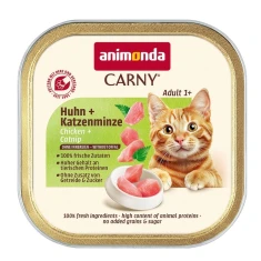 Вологий корм для котів Animonda Carny з куркою і котячою м'ятою 85 г (4017721834209)