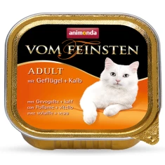 Вологий корм для котів Animonda Vom Feinsten Classic з птицею і телятиною 100 г (4017721834377)