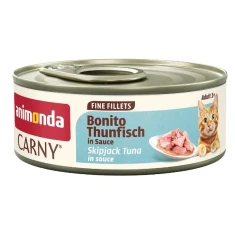 Вологий корм для котів Animonda Carny Fine Fillet in Sauce з тунцем 60 г (4017721835732)
