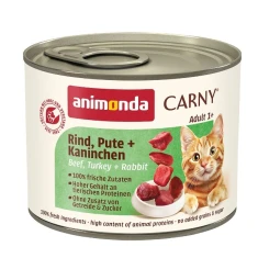 Влажный корм для котов Animonda Carny Adult с говядиной индейкой и кроликом 200 г (4017721837095)