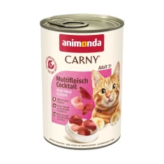 Вологий корм для котів Animonda Carny Adult мультиколір м'ясний коктейль 400 г (4017721837187)