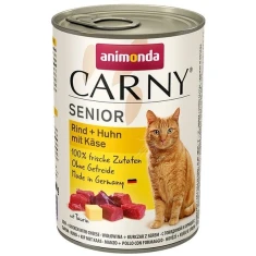 Вологий корм для котів Animonda Carny Senior з яловичиною, куркою та сиром 400 г (4017721837262)