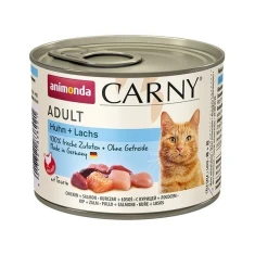 Вологий корм для котів Animonda Carny Adult з куркою та лососем 200 г (4017721838221)