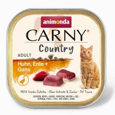 Вологий корм для котів Animonda Carny Country з куркою, качкою та гускою 100 г (4017721838467)