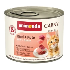 Влажный корм для котят Animonda Carny Kitten с говядиной и индейкой 200 г (4017721839662)