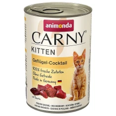 Влажный корм для котят Animonda Carny Kitten с коктейлем из птицы 400 г (4017721839686)