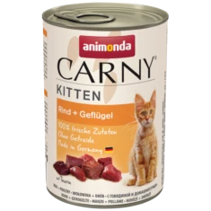 Влажный корм для котят Animonda Carny Kitten с говядиной и птицей 400 г (4017721839693)