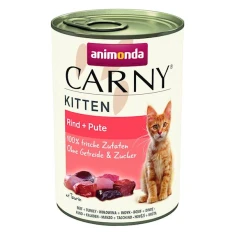 Влажный корм для котят Animonda Carny Kitten с говядиной и индейкой 400 г (4017721839716)