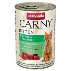Влажный корм для котят Animonda Carny Kitten с говядиной, курицей и кроликом 400 г (4017721839723)