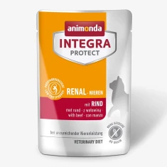 Вологий корм для котів Animonda Integra Protect Renal з яловичиною 85 г (4017721866330)
