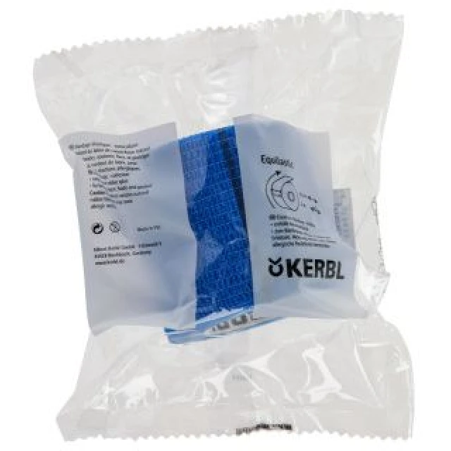 Бандаж самоклеючий для коней Kerbl EquiLastic 5 см Blue (4018653160831)