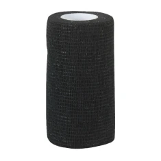 Бандаж самоклеючий для коней Kerbl EquiLastic 7,5 см Black (4018653160893)