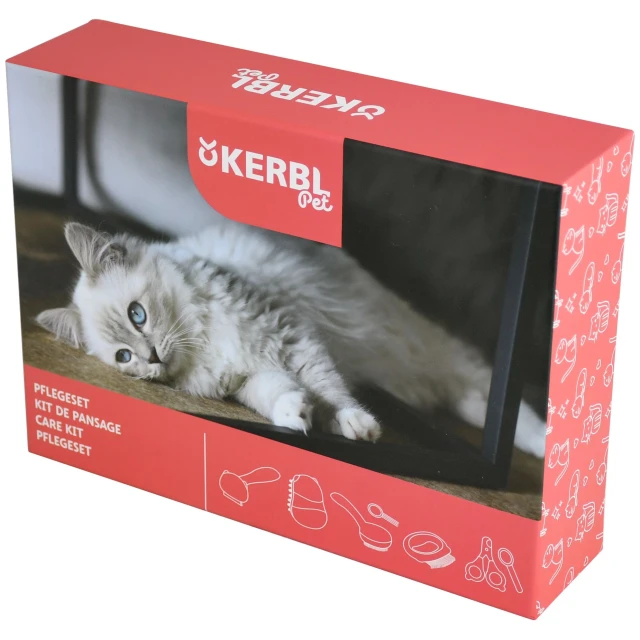 Набір для догляду за котами Kerbl 7 в 1 (4018653254097)