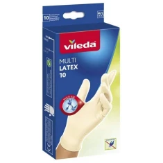 Рукавиці латексні Vileda Natural Latex M/L 10 шт (4023103093089)