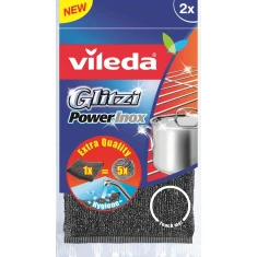Губка для миття посуду Vileda Glitzi Power Inox 2 шт (4023103172036)