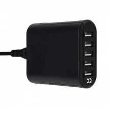 Зарядний пристрій Xqisit 8A 5xUSB Black (29977)
