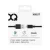 Кабель Xqisit USB-A to USB-C 3.0m Black (31298)