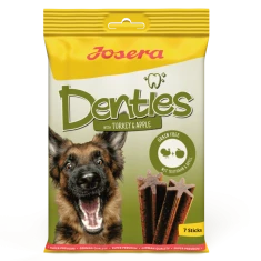 Жувальні ласощі для собак Josera Denties з індичкою та яблуком 180 г (4032254768968)