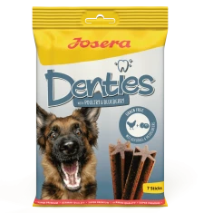 Жувальні ласощі для собак Josera Denties з птицею та ягодами 180 г (4032254768982)