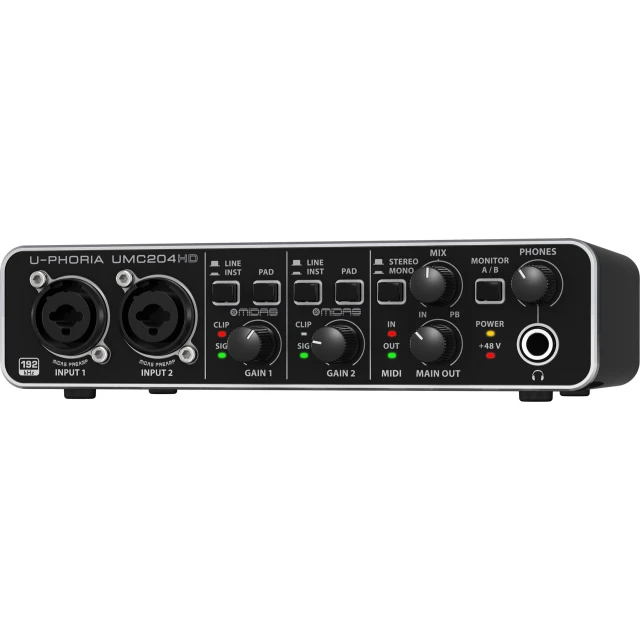 Аудіоінтерфейс Behringer UMC204HD USB (4033653130622)