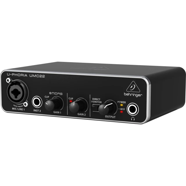 Аудіоінтерфейс Behringer UMC22 USB (4033653170864)